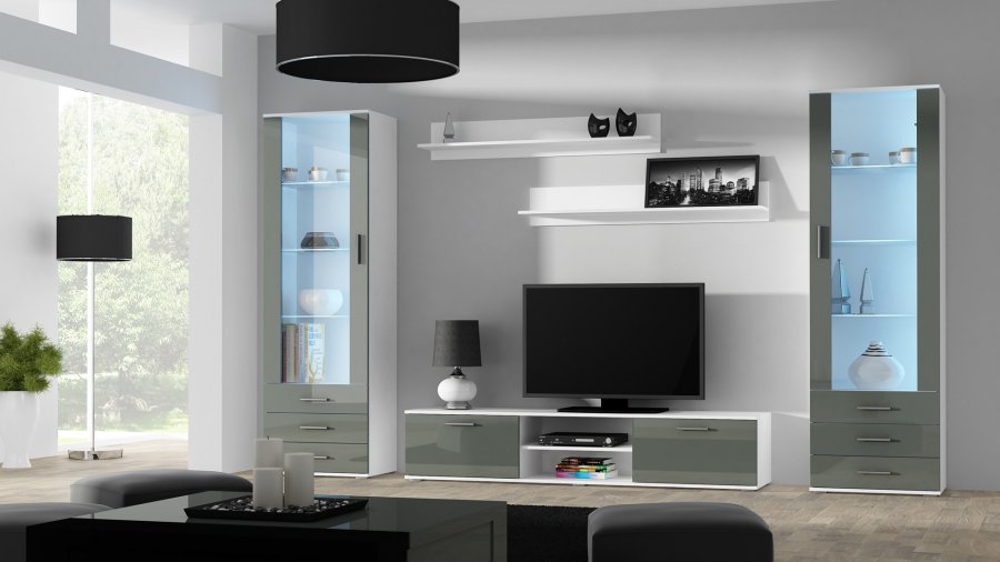 Cama SOHO RTV180BI/SZ TV stativ & underholdningscenter 1 hylder #7