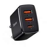 Baseus CCXJ-E01 oplader til mobil enhed Smartphone, SmartWatch, Tablet Sort Vekselstrm Hurtig opladning Indendrs #1