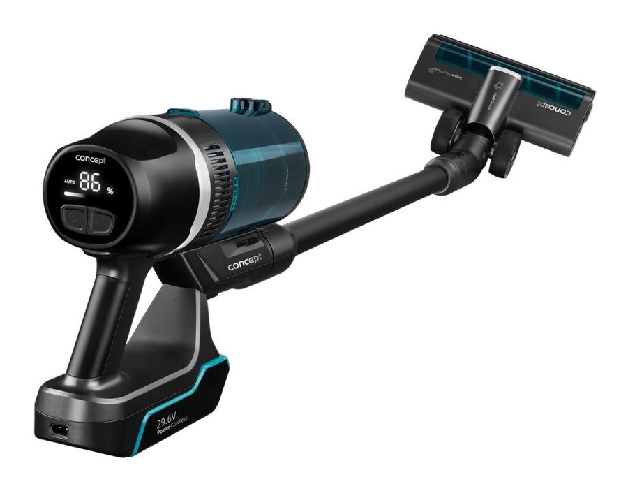 Concept VP6130 stav stvsuger & elektrisk kost 2-i-1 stangstvsuger Batteri Dry HEPA Posels 480 W Sort, Bl 2,5 At #7