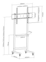 Techly ICA-TR74 tv-beslag 2,29 m (90