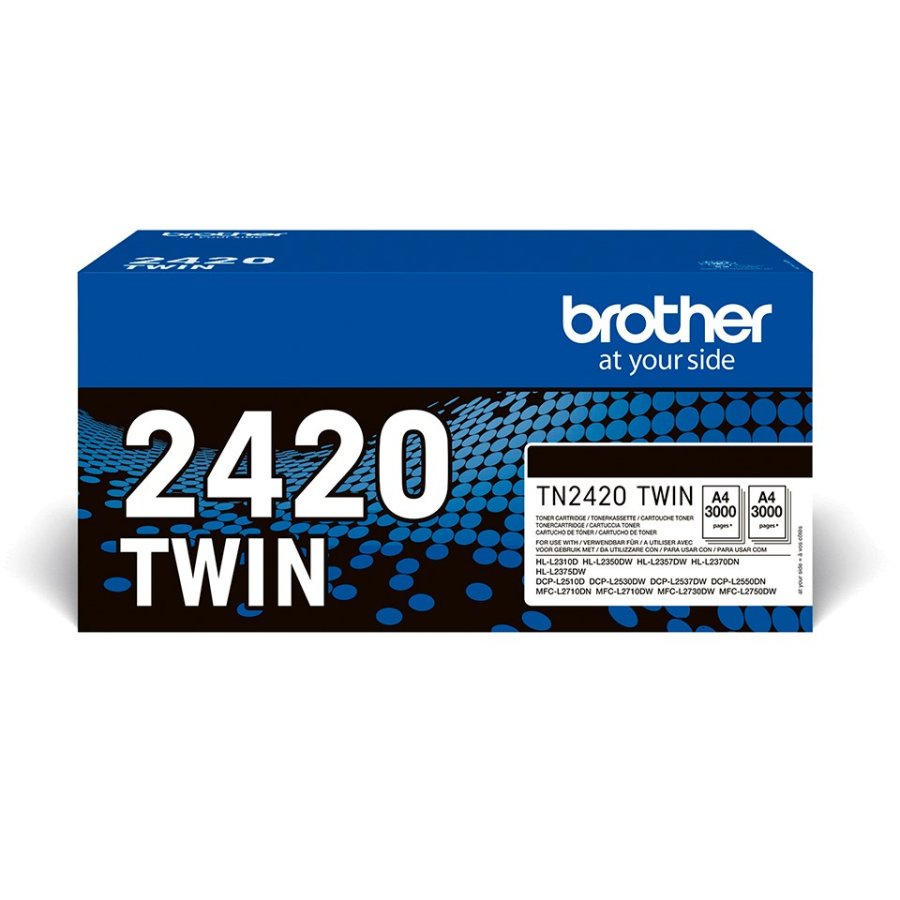 Black 2-Packs Laser Toner (TN2420) #1