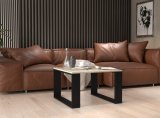 MODERN MINI bord 67x67x40 cm Sonoma-eg/Sort #4