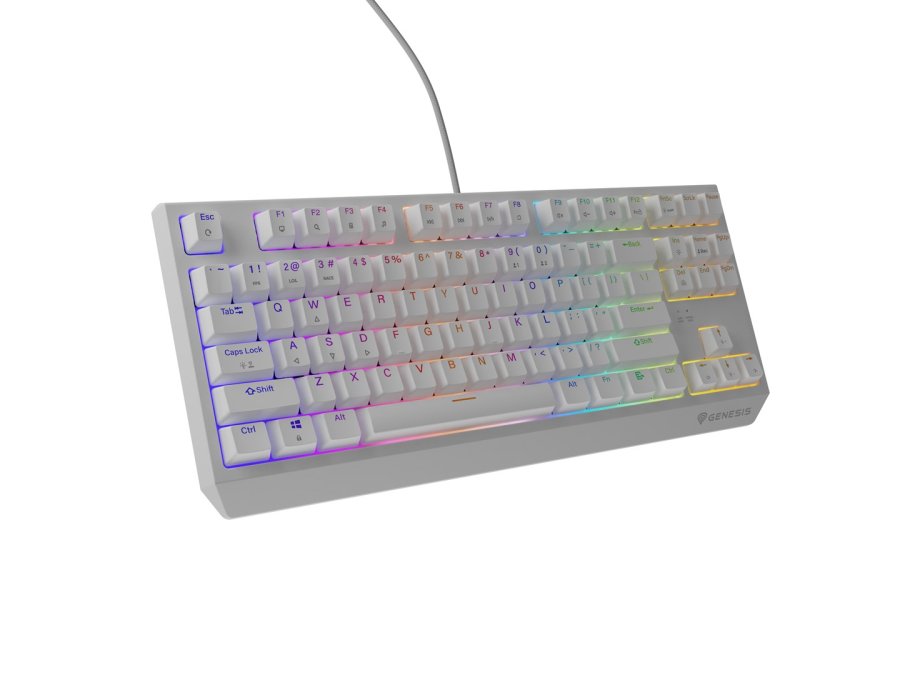 GENESIS Thor 230 TKL tastatur Spil USB + RF Wireless + Bluetooth QWERTY Hvid #19