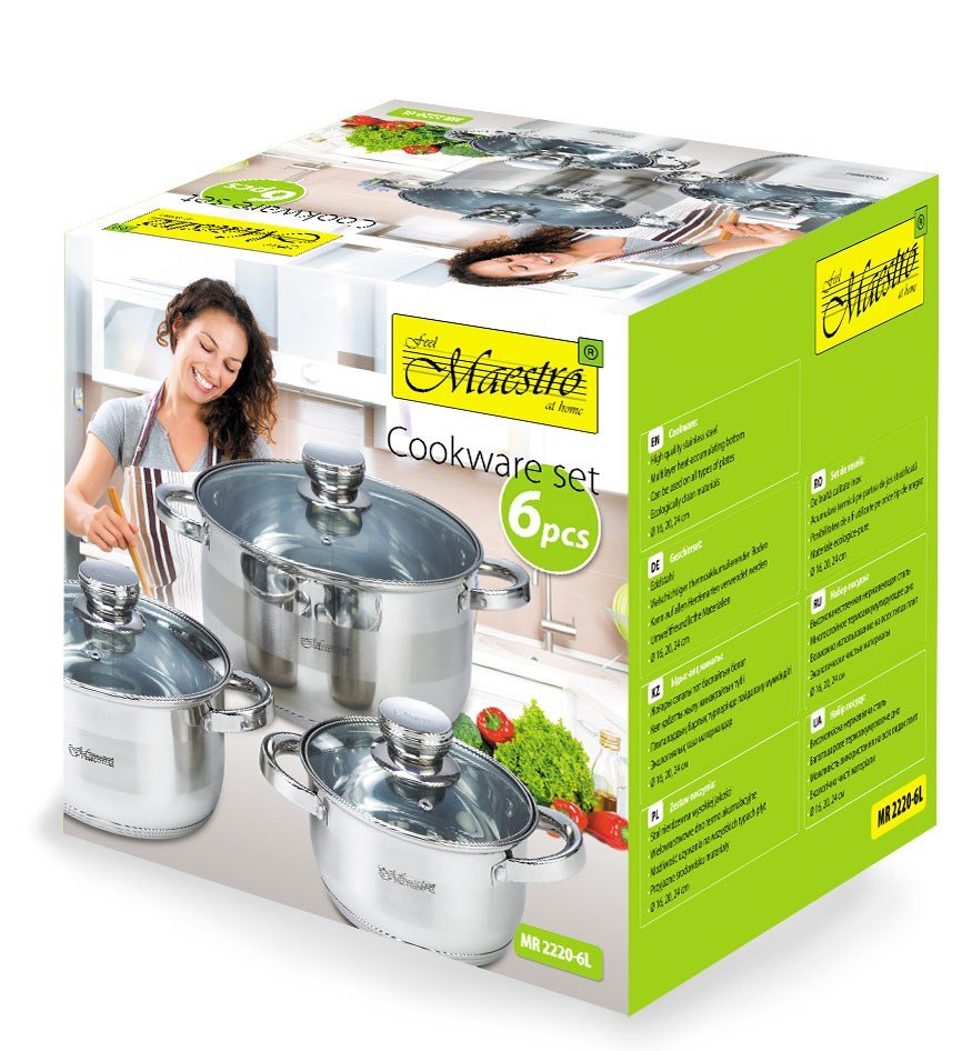 Maestro MR-2220-6L Et s�t gryder p� 6 elementer #5