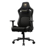 COUGAR CGR-DFF-GLB PC gamingstol Polstret vatteret s�de Sort, Guld #4