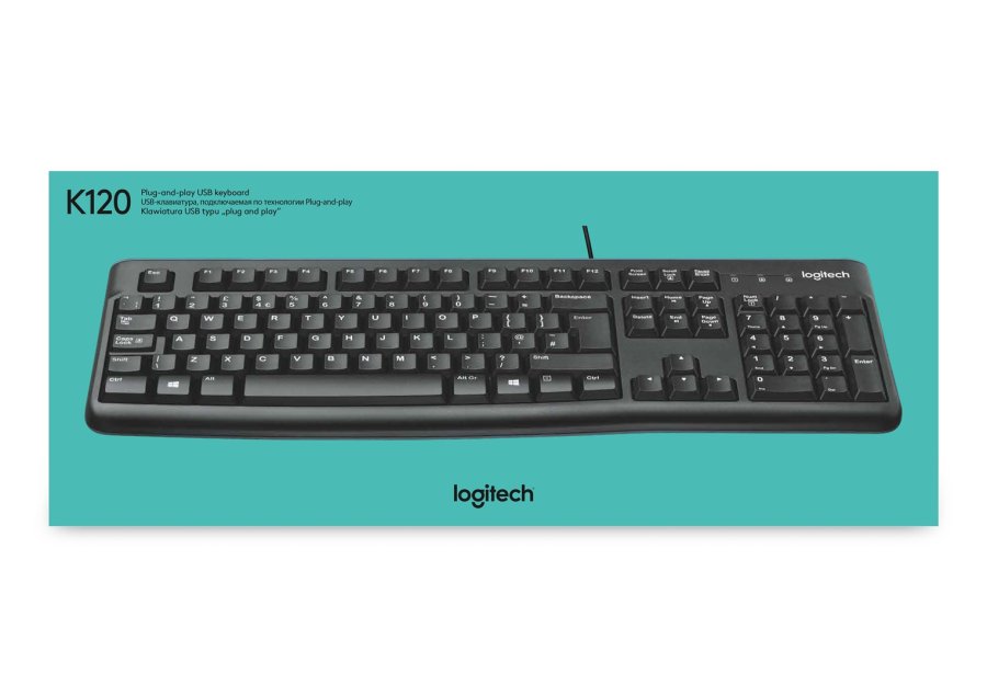 Logitech Keyboard K120 for Business tastatur Kontor USB QWERTY US International Sort #22