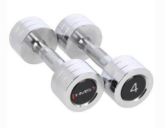 HMS Fitness CHD04 Hndvgt med fast vgt 4 kg 2 stk #1