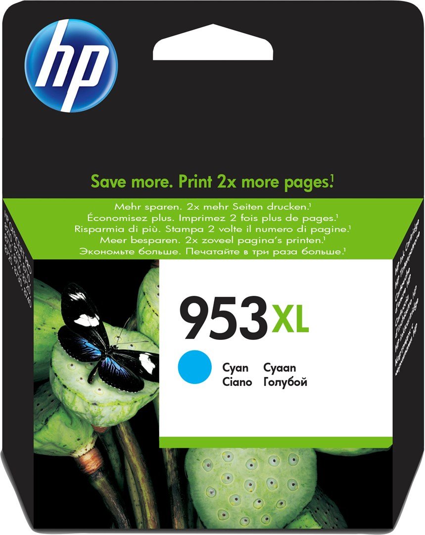 HP Original 953XL-blkpatron med hj kapacitet, cyan #1