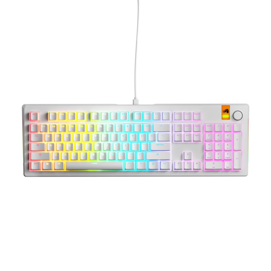 Glorious Gaming GMMK 3 HE 100% Prebuilt tastatur Spil USB QWERTY US engelsk Hvid #2