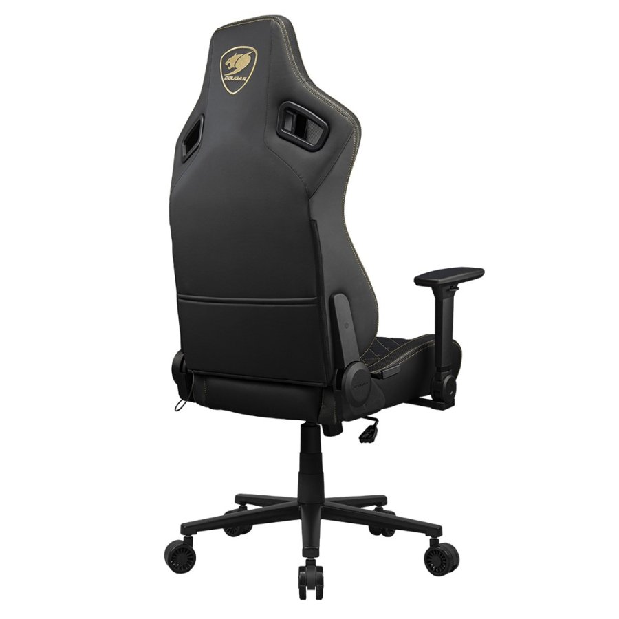 COUGAR CGR-DFL-GLB PC gamingstol Polstret vatteret s�de Sort, Guld #41