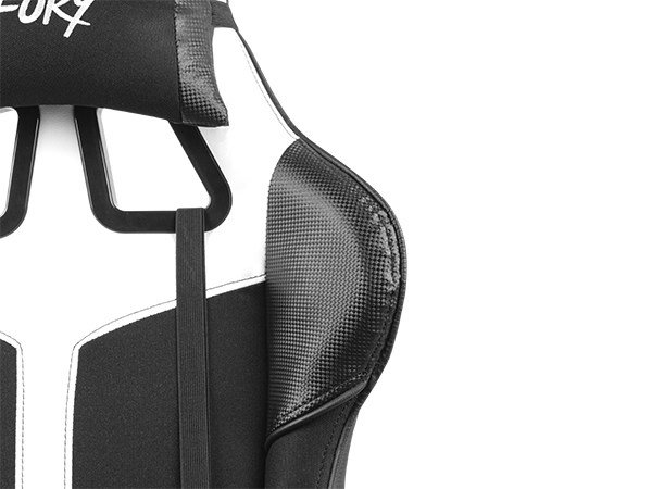 FURY Avenger XL Universal gamingstol Polstret sde Sort, Hvid #8
