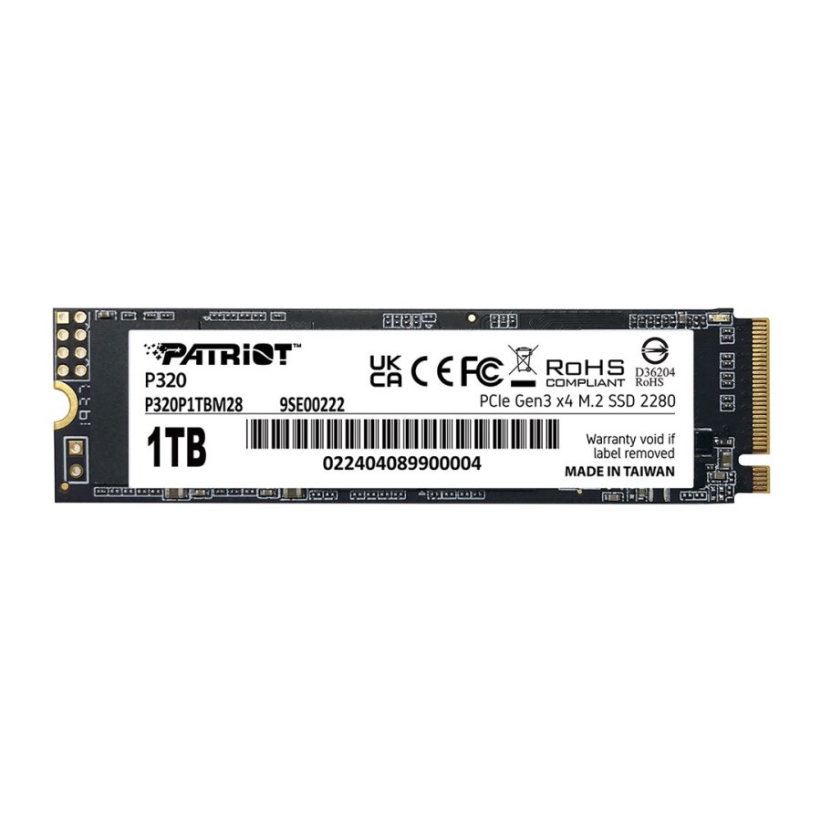 SSD PATRIOT VIPER P320 M.2 PCI-Ex4 NVMe 1TB 3GB/S (P320P1TBM28) #1