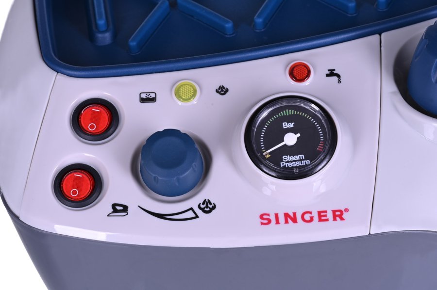 SINGER SHG6201 Dampstrygning station 850 W 1,2 L Rustfri strygesl Sort, Bl, Gr #9