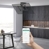 Maclean elektrisk loftbeslag til TV, TUYA-sttte, max VESA 600x400, til skrvgge, fjernbetjening, 32