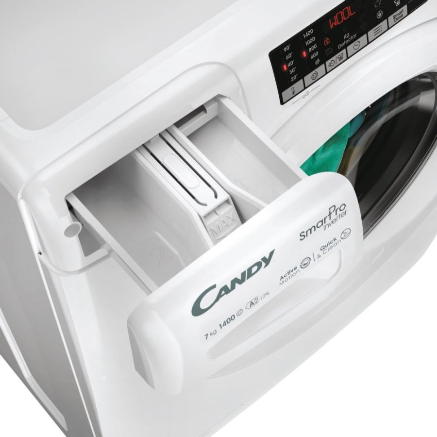 Candy Smart Pro Inverter CO 474TWM6/1-S vaskemaskine Front-l�sning 7 kg 1400 rpm Hvid #4