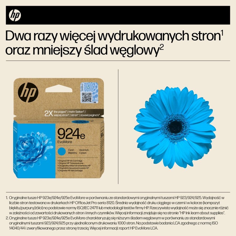 HP Original 924e EvoMore-blkpatron, cyan #6