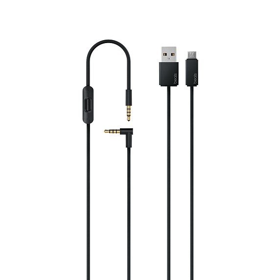 Apple Studio 3 Hovedtelefoner Kabel & trdls Headset Musik Micro-USB Bluetooth Sort #7