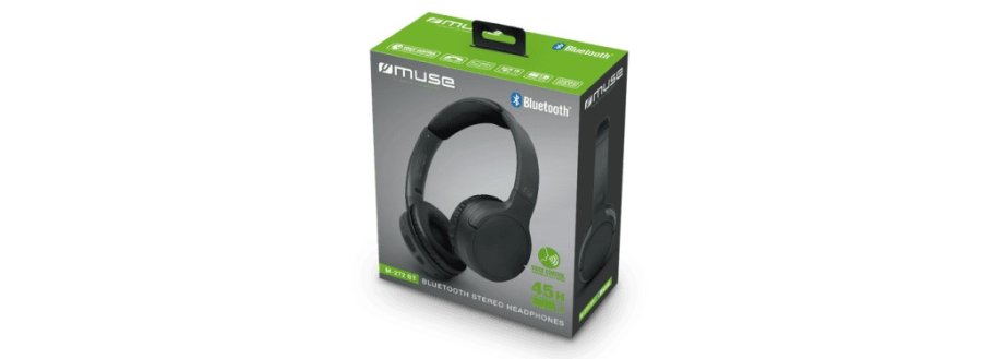 Muse M-272 BT hovedtelefoner/headset Trdls Musik USB Type-C Bluetooth Sort #7