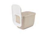 SAVIC HOP Kaffebrun med Hvidt Lg  kattebakke  58,5x39x39,5 cm  1 stk. #2