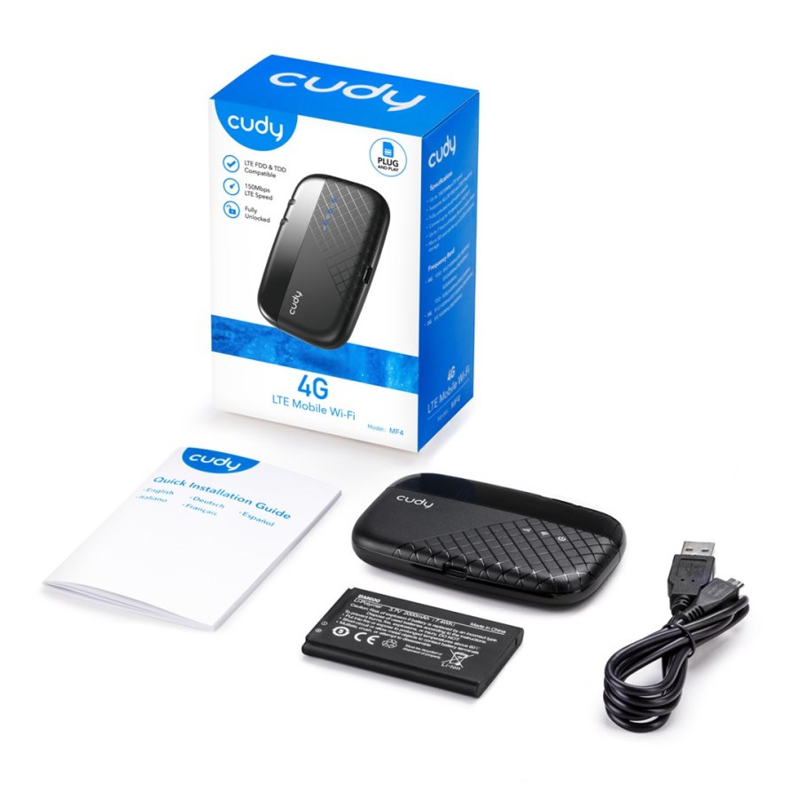 Cudy MF4 trdls router Enkelt band (2,4 GHz) 4G Sort #6