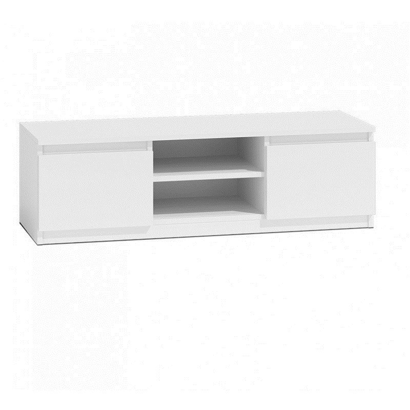 Topeshop RTV120 BIEL TV stativ & underholdningscenter 2 hylder #1