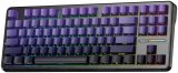 AULA Gasket F87 Pro Tastatur Sort Lilla GrayWoodV4 RGB #3