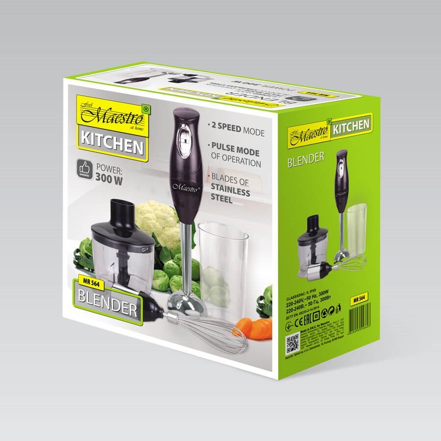 Feel-Maestro MR-564 5-i-1-blender 0,6 l 300 W Sort #4