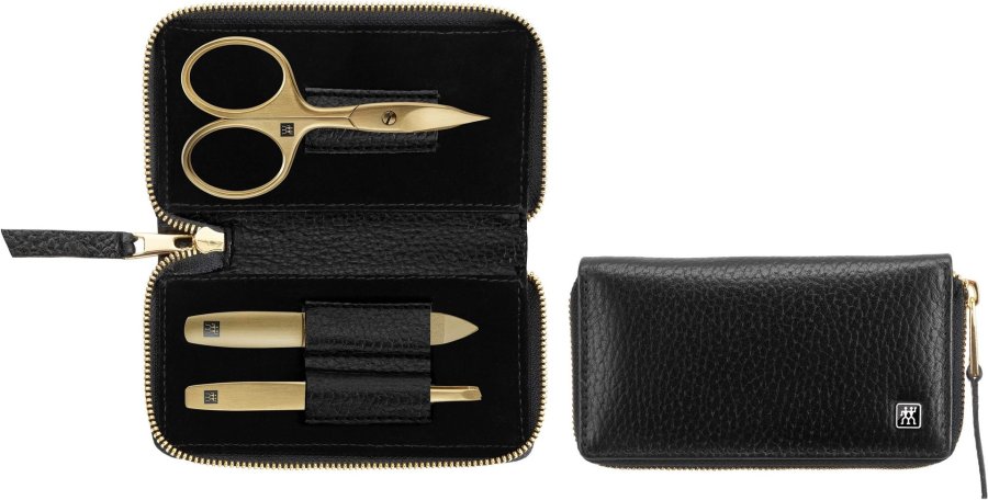 ZWILLING Twinox Gold Edition manicurest 97747-004-0 - sort lderetui 3 dele - sort #1