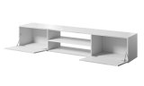 RTV-skab SLIDE 200K 200x40x37 cm helt blank hvid #2