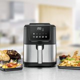 Rommelsbacher FRH 1500 frituregryde Enkelt 5 L Enkeltst�ende 1500 W Varmluftsteger Sort, Rustfrit st�l #2