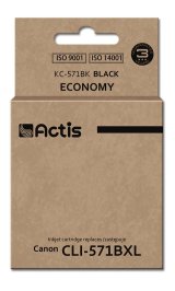 Actis KC-571Bk Blk (Canon CLI-571BK udskiftning; Standard; 12 ml; sort) #1