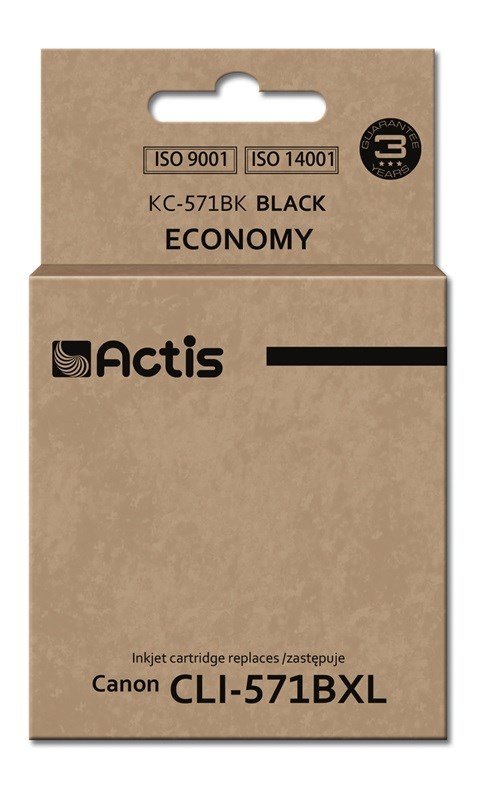 Actis KC-571Bk Blk (Canon CLI-571BK udskiftning; Standard; 12 ml; sort) #1