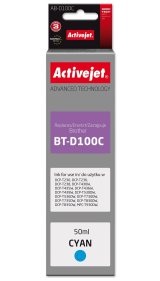 Activejet AB-D100C Bl�kpatron til Brother-printer, erstatning for Brother BT-D100C; Supreme; 50 ml; bl� #1