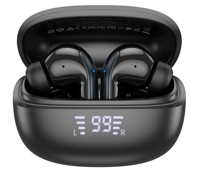 Hoco EQ5 Energy Trdlst headset i rerne Opkald/musik Bluetooth Sort #4