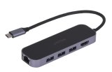 UNITEK HUB USB-C 3.1,RJ-45,3XUSB-A,HDMI,4K,PD100W #1