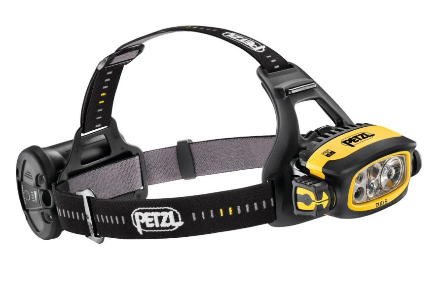 Petzl Duo S Sort, Gul Hovedb�nd lommelygte #1