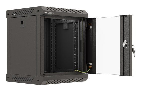 Lanberg WF11-3306-10B stativ 6U Vgmonteret stativ Sort #7