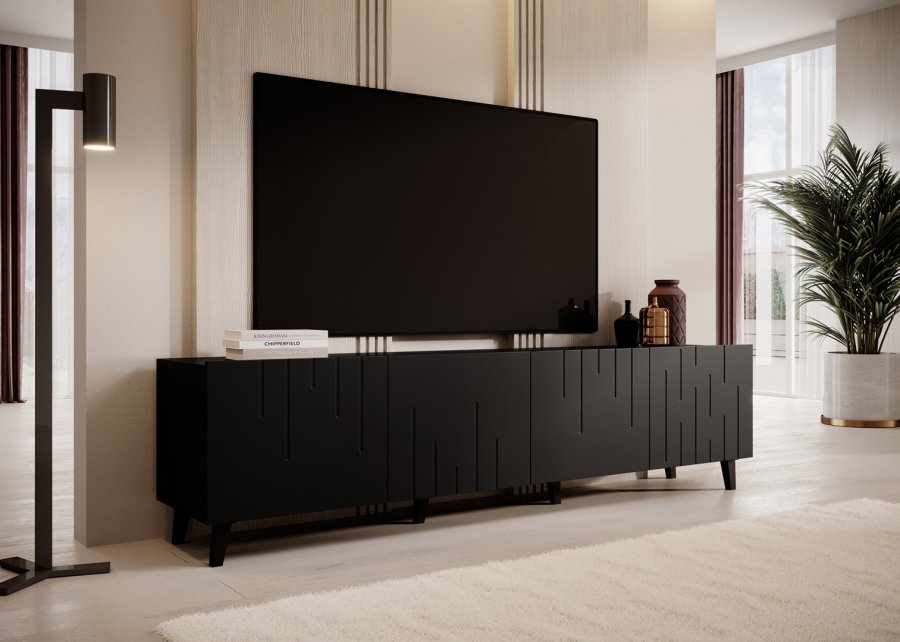RTV-skab BARI 200x42x52 mat sort #3