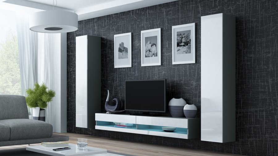 Cama RTVVIGO180N s/b TV stativ & underholdningscenter 2 hylder #4