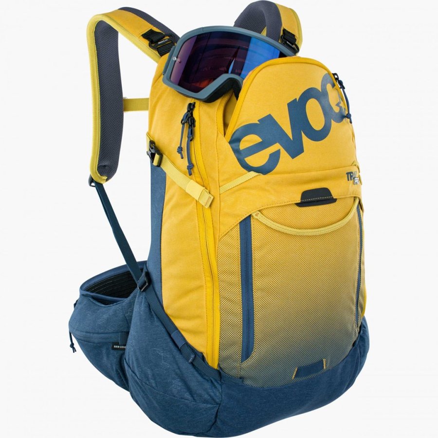 EVOC Trail Pro rygs�k Cykel rygs�k Bl�, Gul Nylon #4