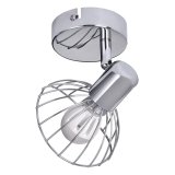 Activejet GIZEL enkelt loft vglampe krom E14 spotlight til stuen #3