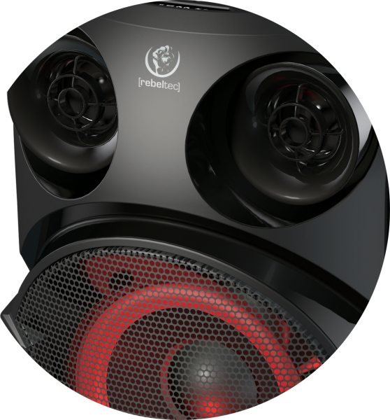 Rebeltec SoundBox 630 b�rbar Bluetooth stereoh�jttaler, sort, 70 W RMS #5