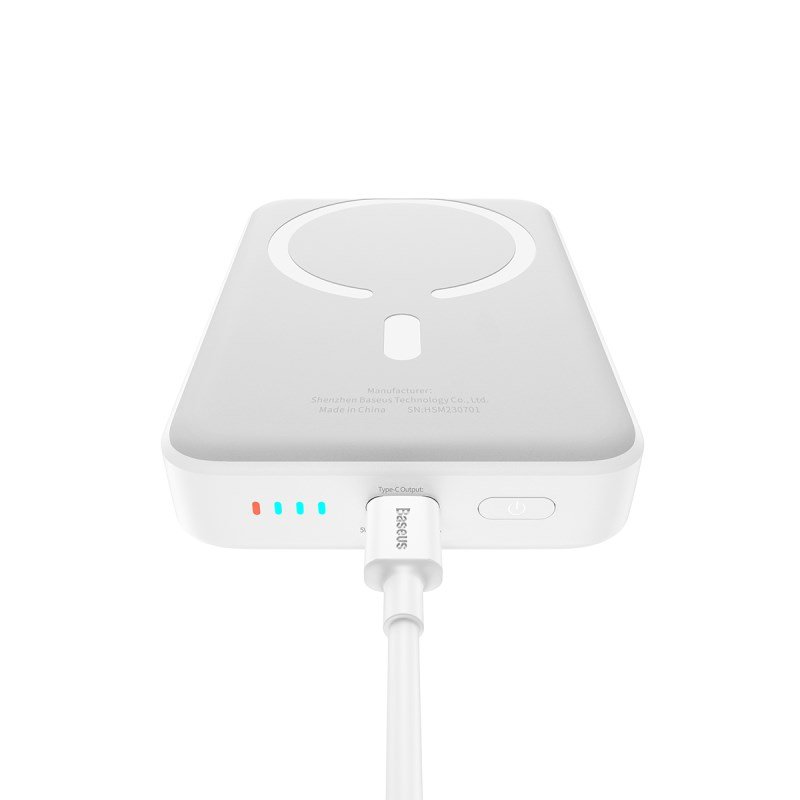 Baseus P10059001223-00 Lithium-polymer (LiPo) powerbank 10000 mAh Trdls opladning Hvid #4