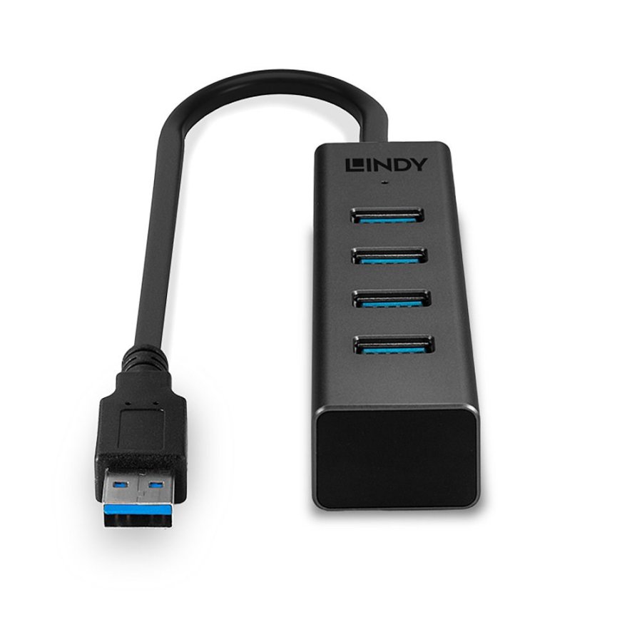 Lindy 43324 interface hub USB 3.2 Gen 1 (3.1 Gen 1) Type-A 5000 Mbit/s Sort #5