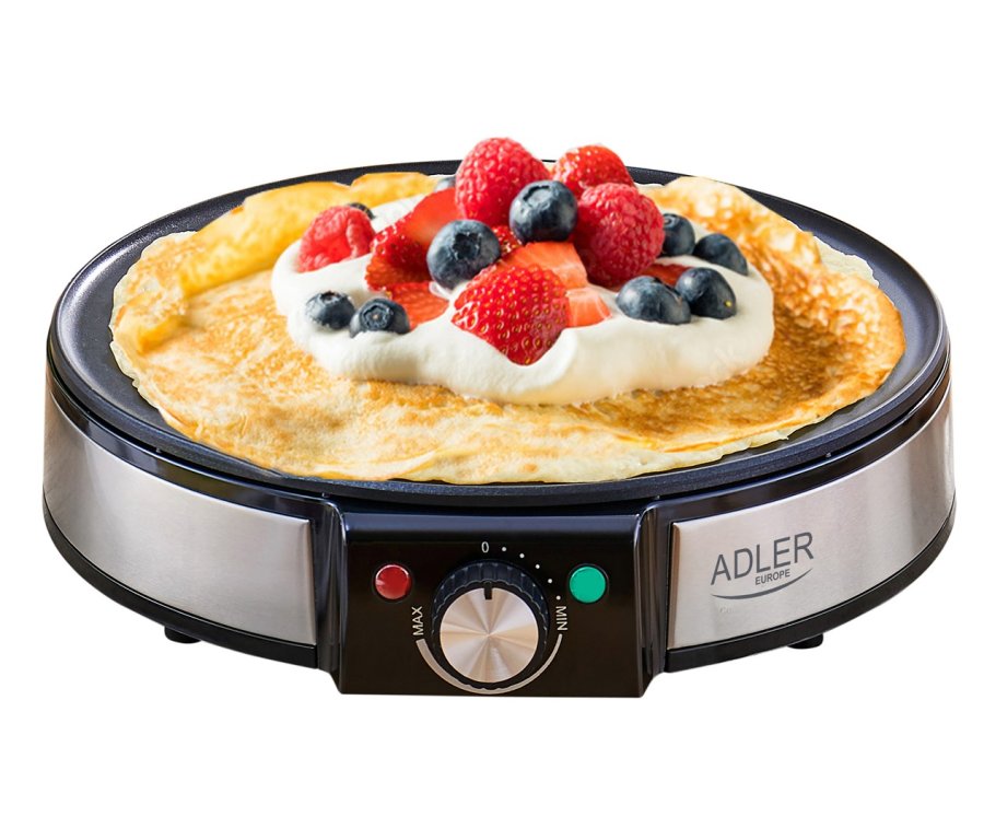 Adler AD 3058 pandekage- og crepes-maskine 1 pandekage(r) 1600 W Sort, Rustfrit stl #1