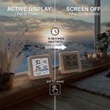 Tr�dl�s vejrstation GreenBlue, temperatur + fugtighed IN/OUT, ur + alarm + dato, valg mellem �C / �F, r�kkevidde op til 60 m, GB169 #7