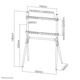 Neomounts NM-M1000BLACK tv-beslag 177,8 cm (70