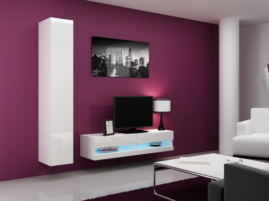 Cama RTVVIGO140N b/b TV stativ & underholdningscenter 2 hylder #9