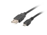 Lanberg CA-USBM-10CC-0010-BK USB-kabel USB 2.0 1 m Micro-USB B USB A Sort #1