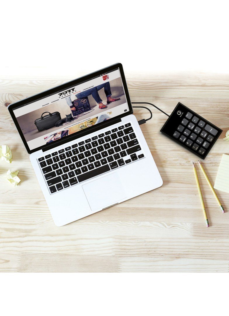 Port Designs 900801 numerisk tastatur Notebook USB Sort, Gr #3